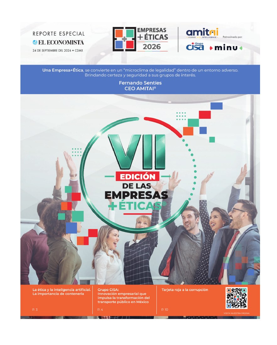 Vista 1 de 13 del suplemento: portada oficial de Empresas Más Éticas 2026