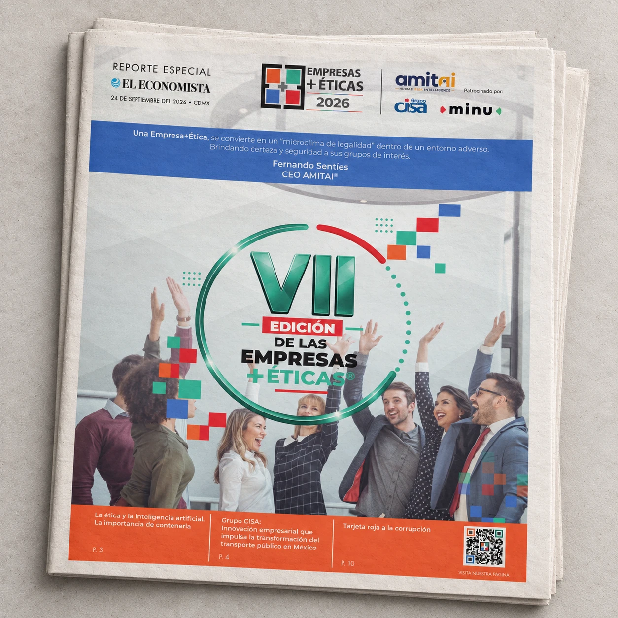 Portada del suplemento E+E 2026 de El Economista presentada en formato impreso